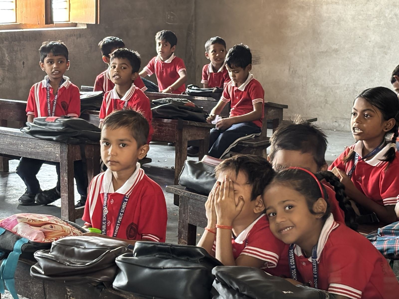 Children in a classroom supported by BAF
